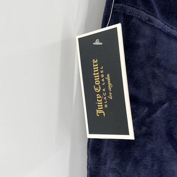 Juicy Couture Black Label Track stretch velour stirrup leggings size S Small NWT - Picture 7 of 9